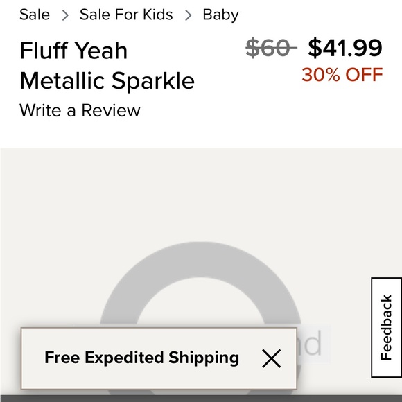 NIB- Baby UGG- Fluff Yeah Metalluc Sparkle Fuzzy Slide Sandals, Baby 4/5 - Picture 5 of 5